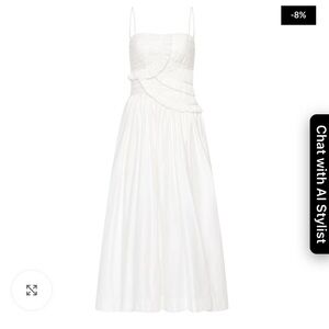 Aje Synergy Frill Midi Dress